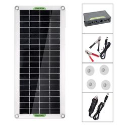 30W bærbar solcellepanel solladekontroller for campingbilbåt