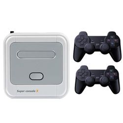 SUPER CONSOLE X Mini pelikonsoli 2 langattomalla ohjaimella