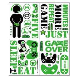 25*30 cm videospil vægoverføringsbillede PVC - klistermærke Gamer - tema dekoration