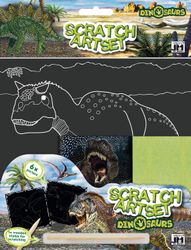 Dinosaur scratch art 6 sider pyssel skrap dinosaur