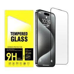 2 stk Herdet glass iPhone 15 - Skjermbeskytter