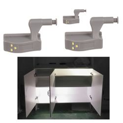 3-Pack Universal LED Hengsel Sensor Skap Garderobe Garderobe Nattlys for kjøkken