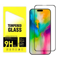 2 stk Herdet glass iPhone 16/16 Pro/16 Pro Max - Skjermbeskyttelse
