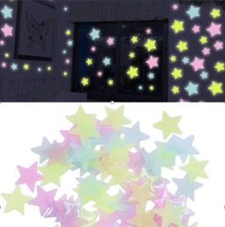 100 lysende stjerner, tak/veggdekorasjoner