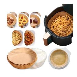 50 stk Air Fryer Liners Engangspapir Pergament Forme