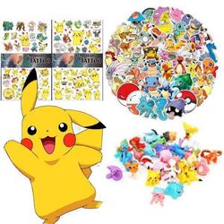 Pokemon-sett - tatoveringer, klistremerker, samleobjekter