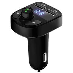 FM-sender X8 med Bluetooth og Håndfri - Trådløs musik