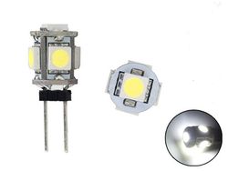 G4 Kallvit 6000K LED-lampa till husvagn, bil, husbil, båt, G-4, 2-pack