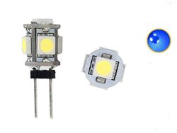 G4 3200K Blå LED-lampa till husvagn, bil, husbil, båt, G-4, 2-pack