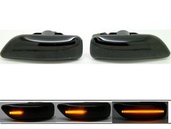 LED dynamisk sidoblinkers Volvo S60 V70 S80 XC70 Smoke lens 2-pack