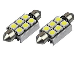 Diodilamppu 39mm Canbus Led 5050SMD 12000K 2 kpl C5W SV8.5