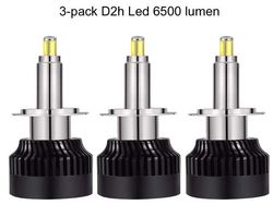 3-pack D2Y D2H LED-kit till NBB 225 Alpha extraljus, 6500 lumen 60 W