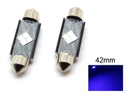 Diodilamppu 41mm 42mm sininen Canbus LED 3535SMD 2 kpl C5W C10W