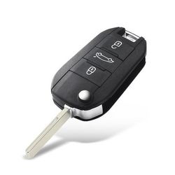 3-knapper Erstatningsnøkkel til Peugeot/Citroen