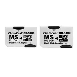 2x MicroSD til Memory Stick PRO Dual adapter