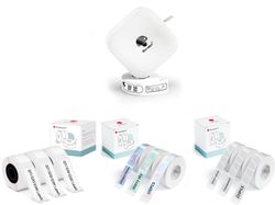 Phomemo Q30 Etikettmaskin Mini Skrivare Bluetooth Med 9 Etikettrullar