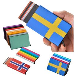 Kortholder med RFID-beskyttelse. Pop-up. 15 forskjellige farger - Rosa