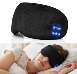 Trådlösa Bluetooth-hörlurar Sovmask Stereoheadset Sovmask Skydd för resor Bekväma trådlösa musikhörlurar