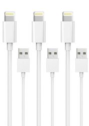 3 kpl 2M Lightning-laturi iPhone 13/12/11/Xs/Max/X/8/7/6/5/SE