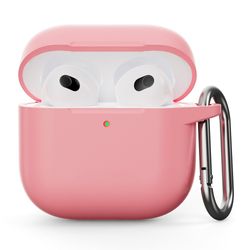 SKALO AirPods 4 Ultratunn Silikon Fodral - Rosa