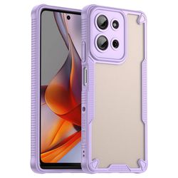 SKALO Motorola Moto G75 5G Armor Hybrid Frosted Skal - Lila