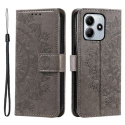SKALO Xiaomi Redmi Note 14 4G Mandala Flip Cover - Grå