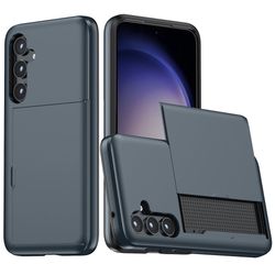 SKALO Samsung S25 Armor Kortholder Cover - Blå