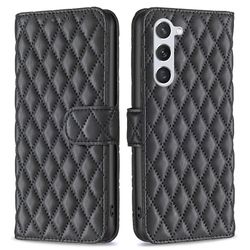 SKALO Samsung S25 BINFEN COLOR Quiltet cover Flip Cover - Sort