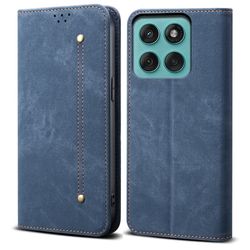 SKALO Motorola Edge 60 Jeans Flip Cover - Blå