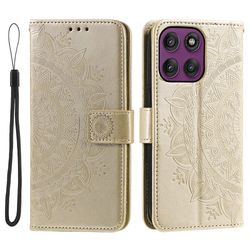 SKALO Motorola Moto G56 5G Mandala Flip Cover - Guld