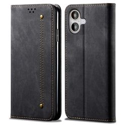 SKALO iPhone 17 Jeans Flip Cover - Sort