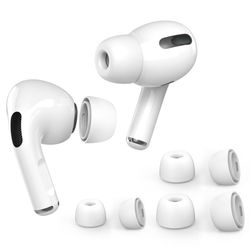 AHASTYLE AirPods Pro 1/2 Öronkuddar i Silikon S+M+L - Vit