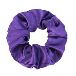 Hårbånd - Scrunchie - Sateng - 9 cm - Lilla