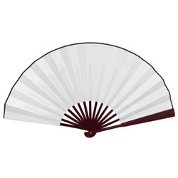 Vifte - Ensfarget - Ekstra stor 33 cm - Hvit