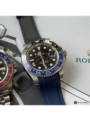 Gummirem Passer Rolex Submariner, GMT og Omega Seamaster farge svart (k)