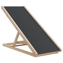 vidaXL Hunderampe grå 100x40 cm heltre gran