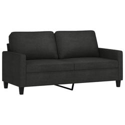 vidaXL 2-sitssoffa svart 140 cm tyg