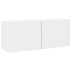 vidaXL Vegghengt TV-benk hvit 100x30x41 cm