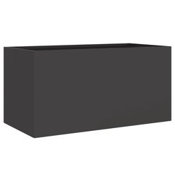 vidaXL Plantekasse svart 62x30x29 cm stål