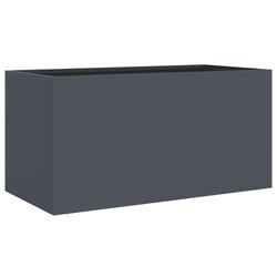 vidaXL Plantekasse antrasitt 62x30x29 cm stål