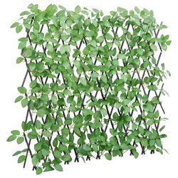vidaXL espalier med kunstig vedbend 180x65 cm udvidelig grøn