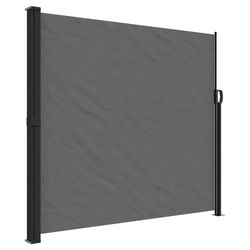 vidaXL Uttrekkbar sidemarkise antrasitt 180x500 cm