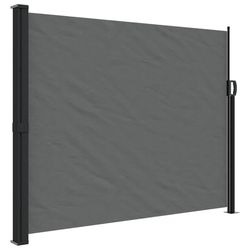 vidaXL Uttrekkbar sidemarkise antrasitt 160x500 cm
