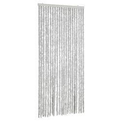 vidaXL Fluegardin grå 100x200 cm chenille