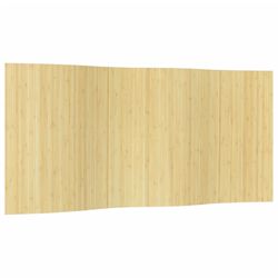 vidaXL Romdeler lys naturell bredde 400 cm høyde 165 cm bambus