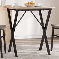 vidaXL Bordsben för matbord X-ram 60x40x73 cm gjutjärn