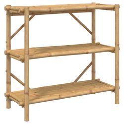 vidaXL reol med 3 hylder 100x40x90 cm bambus