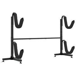 vidaXL Oppbevaringsstativ for 2 kajakker 250x57x127,5 cm stål