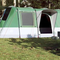 vidaXL 4-personers campingtelt vandtæt grøn