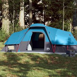 vidaXL Kuppeltelt for camping 11 personer blå vanntett